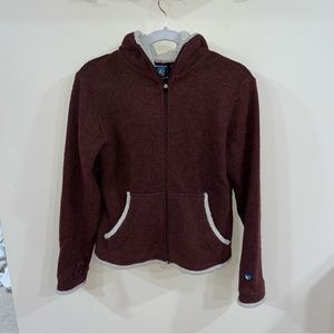 KUHL Alfpaca fleece full zip hooded jacket